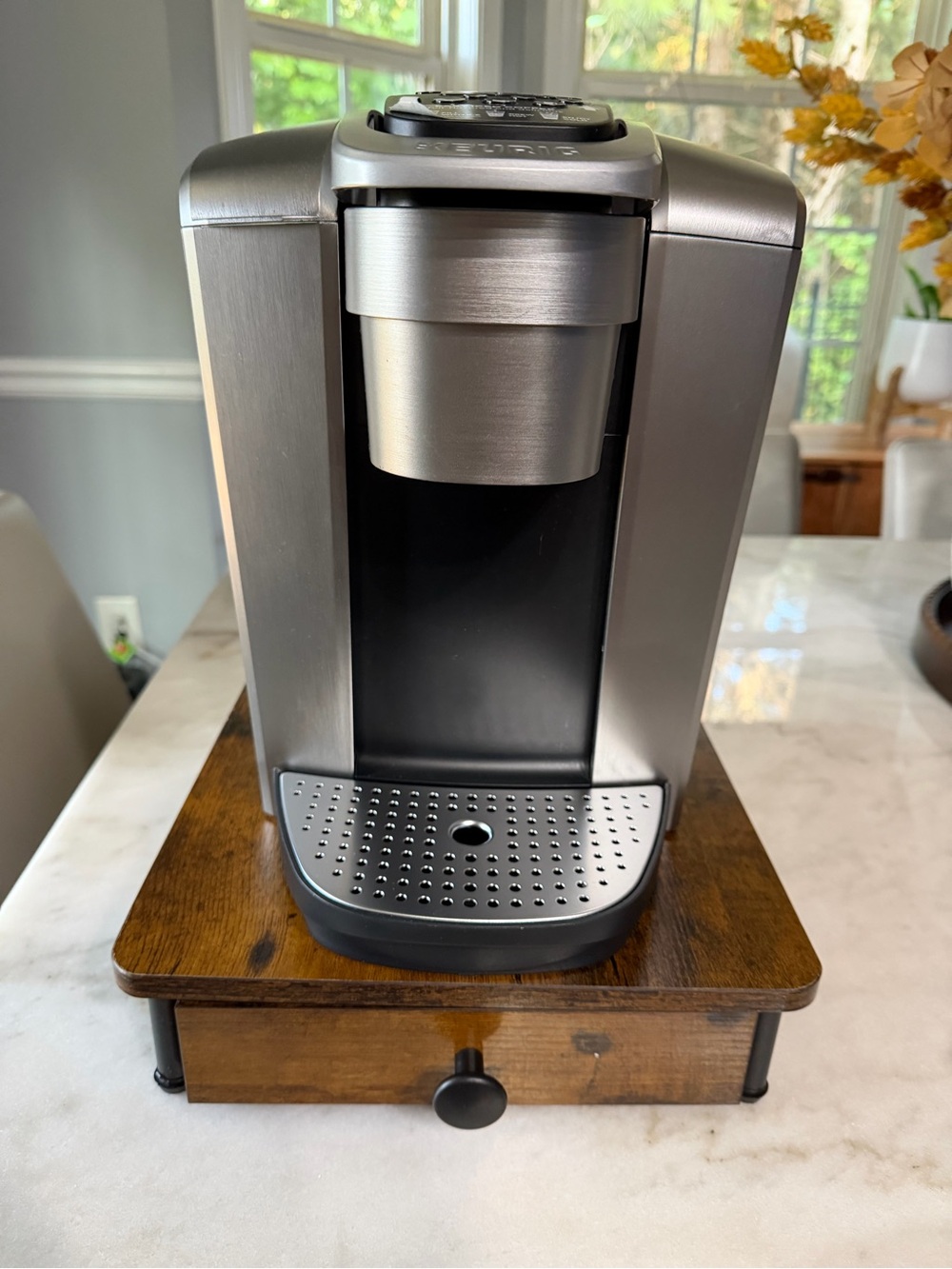 Keurig Single-Serve Coffee Maker in Silver and Black